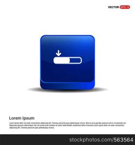 Download Icon - 3d Blue Button.