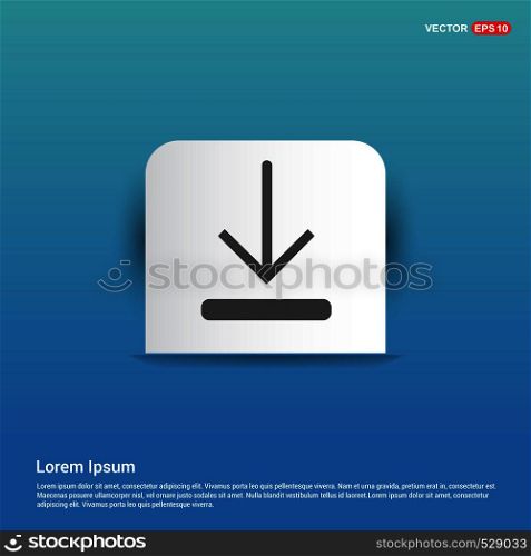 Download Icon - Blue Sticker button