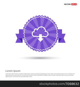 Download Icon - Purple Ribbon banner