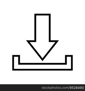 Download icon vector illustration symbol template