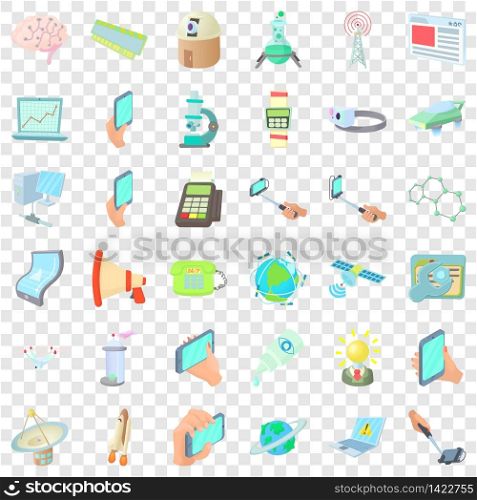 Download icons set. Cartoon style of 36 download vector icons for web for any design. Download icons set, cartoon style
