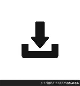 Download or save sign icon. flat style