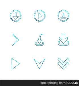 download , play, download , arrows , directions , left , right , pointer , download , upload , up , down , play , pause , foword , rewind , icon, vector, design, flat, collection, style, creative, icons