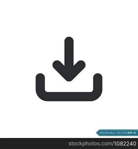 Download Sign Icon Vector Template Illustration Design