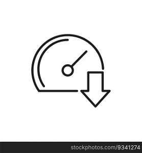 Download speed line icon. Vector illustration. stock image. EPS 10.. Download speed line icon. Vector illustration. stock image.
