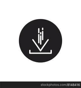 Download vector icon, install symbol. Modern, simple vector data illustration for a website or mobile app