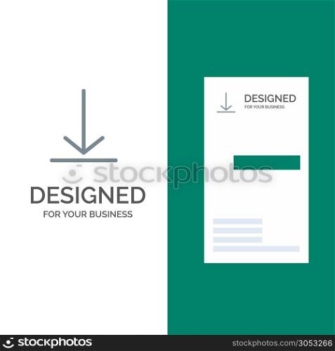Download, Video, Twitter Grey Logo Design and Business Card Template