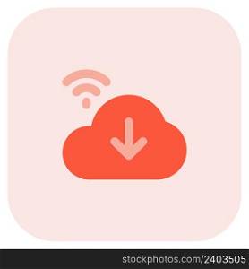 Downloading information from wireless cloud storage .. Downloading information from wireless cloud storage