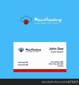 Downloading logo Design with business card template. Elegant corporate identity. - Vector