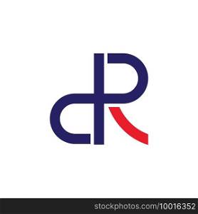 DR letter logo icon illustration vector design