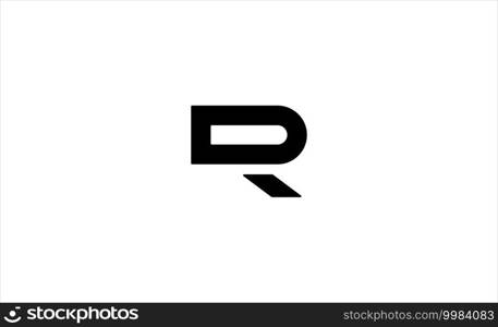 DR RD initial logo design vector illustration