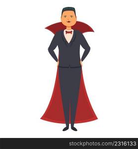 Dracula costume icon cartoon vector. Cute character. Party children. Dracula costume icon cartoon vector. Cute character