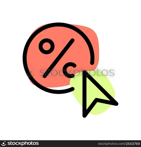 Dragging cursor pointer over the discount section.
