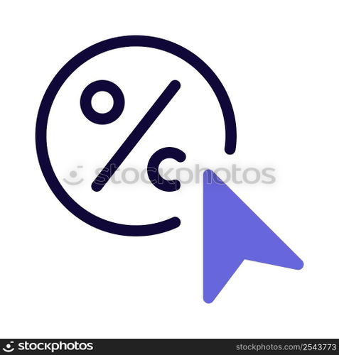 Dragging cursor pointer over the discount section.