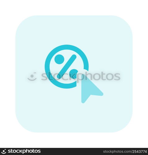 Dragging cursor pointer over the discount section.