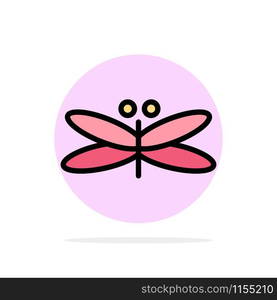 Dragon, Dragonfly, Dragons, Fly, Spring Abstract Circle Background Flat color Icon