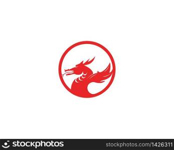 Dragon head icon vector illustration