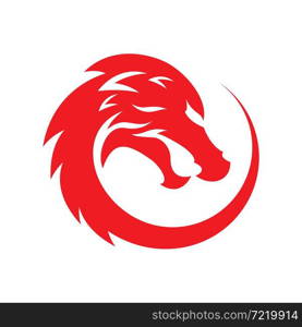Dragon head logo images illustration design