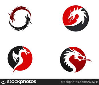 Dragon head symbol illustration