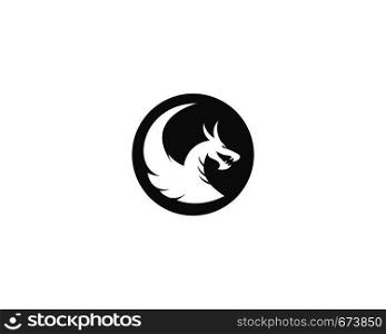 Dragon head symbol illustration