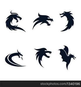 Dragon head symbol illustration design