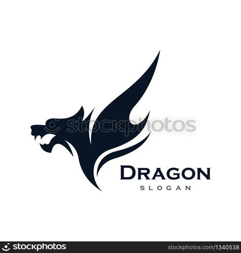 Dragon head symbol illustration design