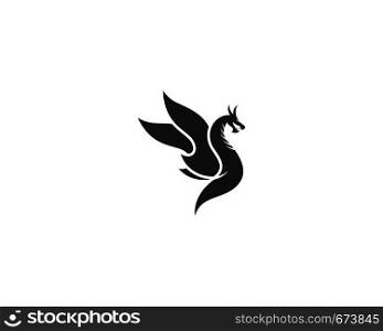 Dragon head symbol illustration design