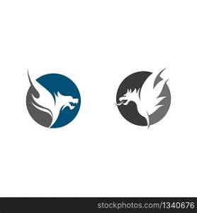 Dragon icon symbol illustration design