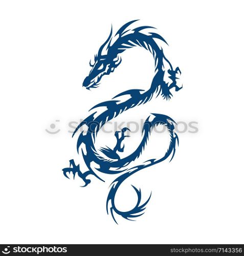 Dragon Logo. Color dragon logo. Creative logo design. Animal logo. Mystic logo. Magic logo.