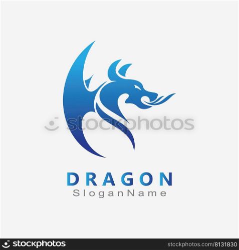 Dragon Logo Design Minimalist unique vector template