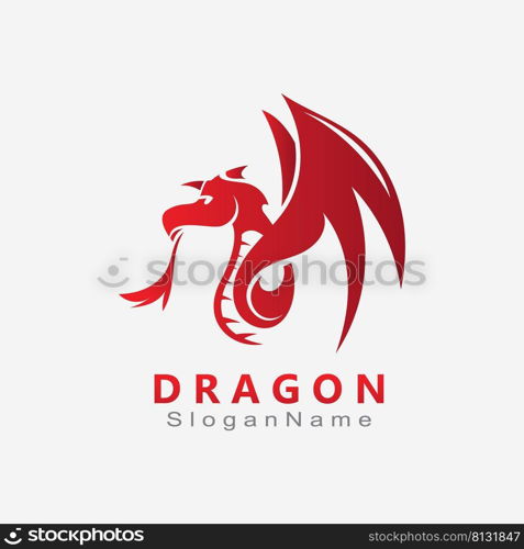 Dragon Logo Design Minimalist unique vector template