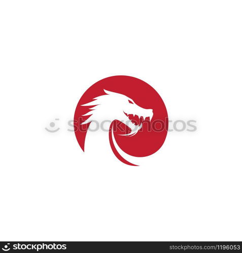 Dragon logo template vector illustration