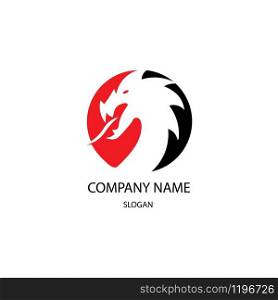 dragon logo vector