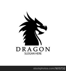 Dragon vector icon illustration design logo template