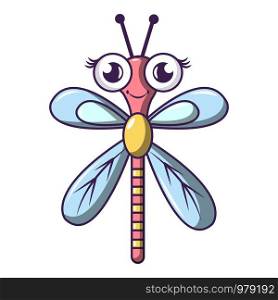 Dragonfly icon. Cartoon illustration of dragonfly vector icon for web. Dragonfly icon, cartoon style
