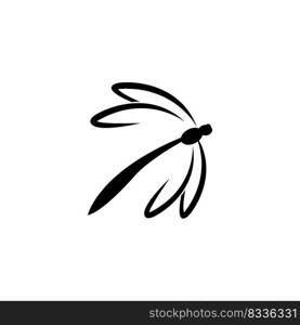 dragonfly icon logo vector design template