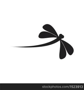 Dragonfly icon logo vector template