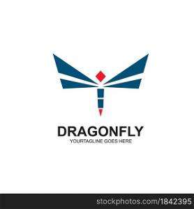 dragonfly icon vector concept design web template