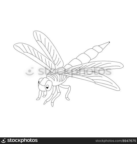 dragonfly icon vector illustration symbol design