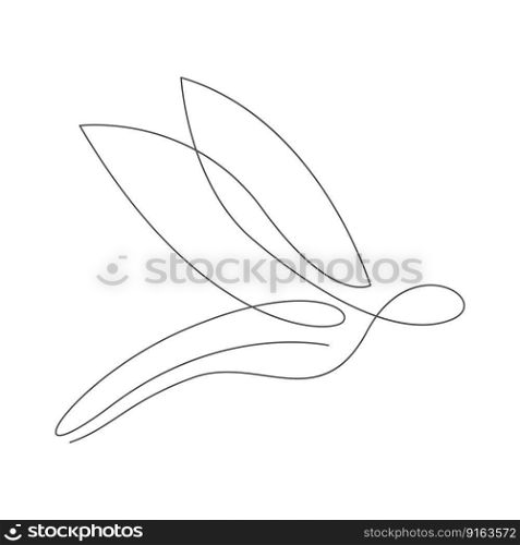 Dragonfly logo icon design illustration