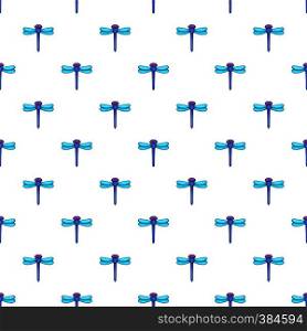 Dragonfly pattern. Cartoon illustration of dragonfly vector pattern for web. Dragonfly pattern, cartoon style