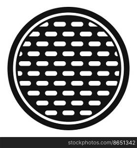 Drainage manhole icon simple vector. Sewer lid. Street sewage. Drainage manhole icon simple vector. Sewer lid