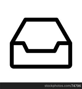drawer, icon on isolated background