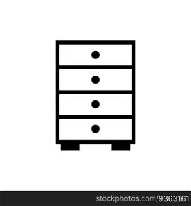 drawer icon vector template illustration logo design