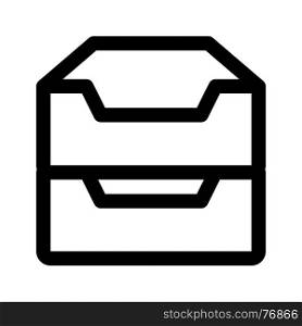 drawers, icon on isolated background