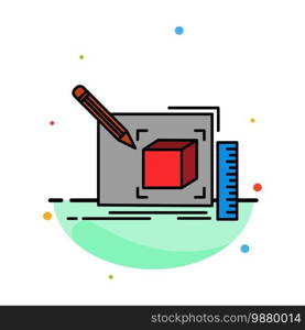 Drawing, Art, Sketch, Line, Pencil Abstract Flat Color Icon Template