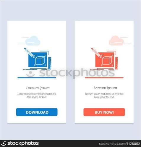Drawing, Art, Sketch, Line, Pencil Blue and Red Download and Buy Now web Widget Card Template