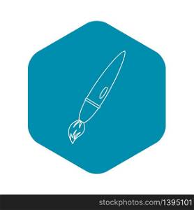 Drawing brush icon. Outline illustration of drawing brush vector icon for web. Drawing brush icon, outline style