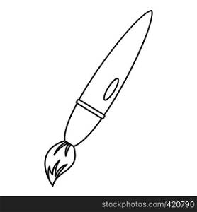 Drawing brush icon. Outline illustration of drawing brush vector icon for web. Drawing brush icon, outline style