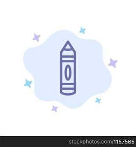 Drawing, Education, Pencil, Sketch Blue Icon on Abstract Cloud Background